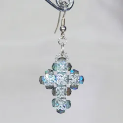 Hook pierces - Silver brass - Earrings Sierra - Hook pierces - Silver brass - Laiton argenté